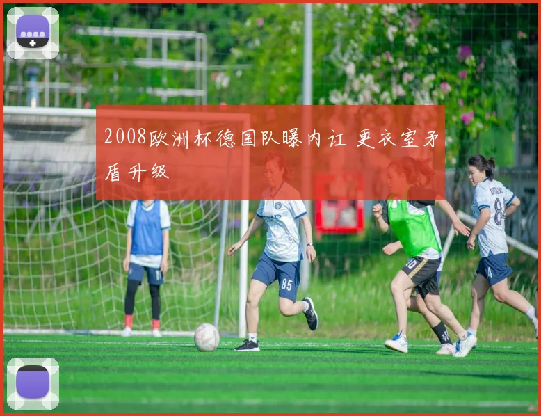 2008欧洲杯德国队曝内讧 更衣室矛盾升级