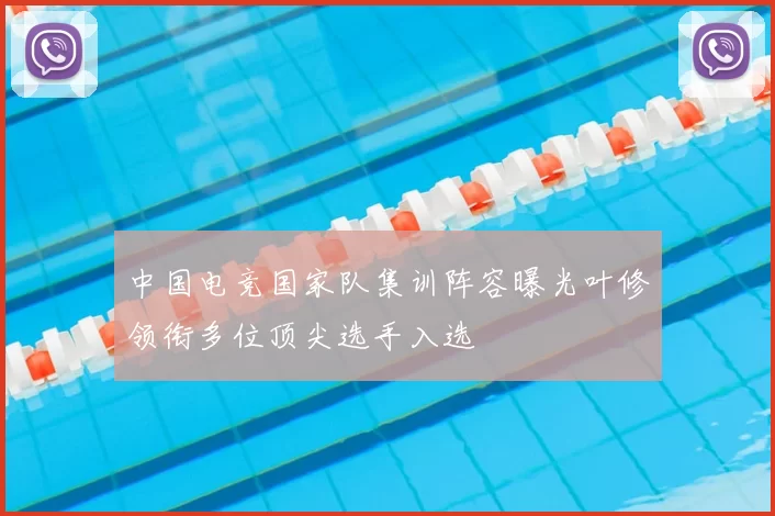 中国电竞国家队集训阵容曝光叶修领衔多位顶尖选手入选